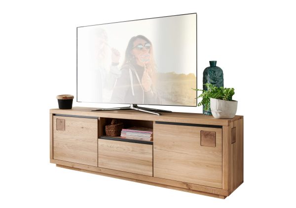 TV-Board "Blackline" 170 Eiche Massiv
